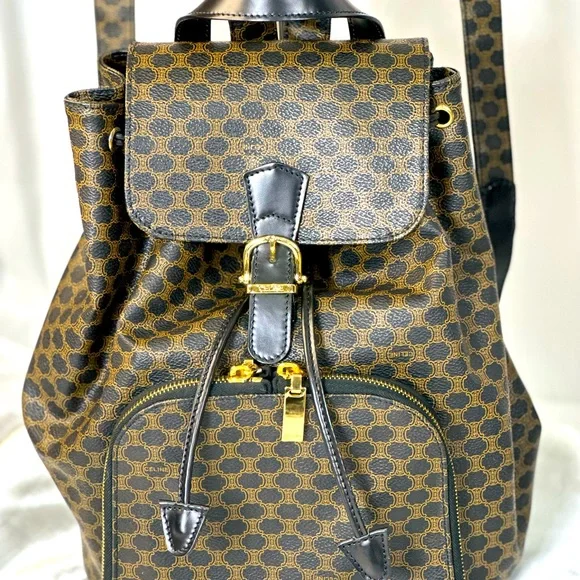 Celine Black Macadam RARE Backpack in pre owned but gorgeous condition. Celine Unlock Your Fantasies Backpack - Black Backpacks  main image 3